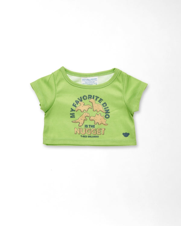 T-Rex Cafe X Build-A-Bear | My Favorite Dino is the Nugget  |Dino Plush tee