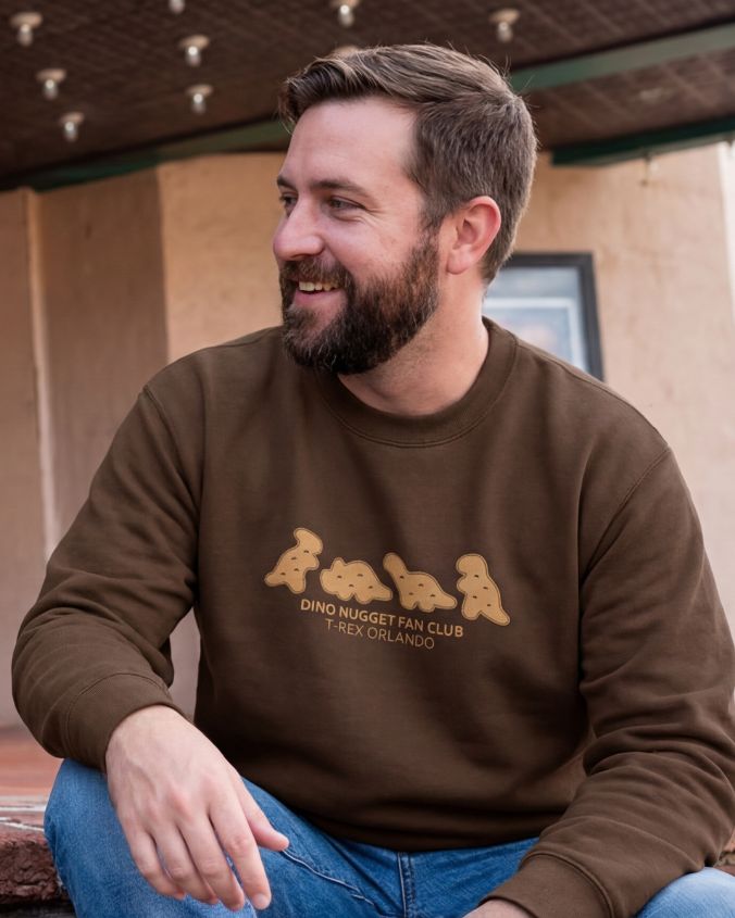 T-Rex Cafe | Dino Nugget Fan Club | Adult Crewneck – Landry's Inc.