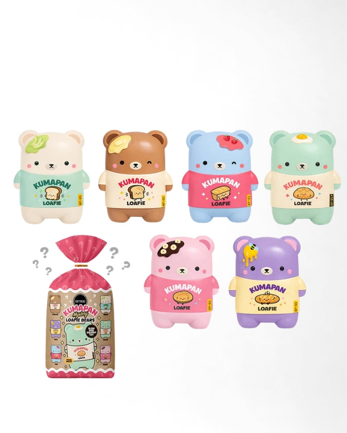 Top Trenz | Kumapan Mystery Loafie Bears Slow Rise | Squishy Toy