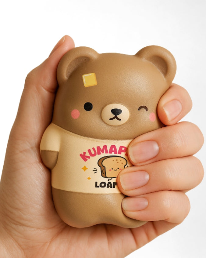 Top Trenz | Kumapan Mystery Loafie Bears Slow Rise | Squishy Toy