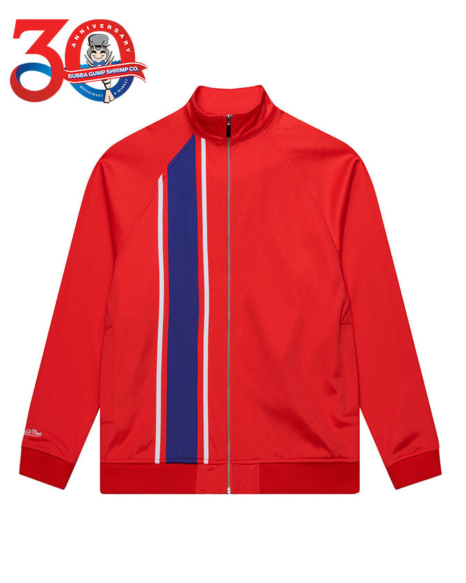 tricot COMME des GARÇONS ジップジャケット 丸襟 レッド Mitchell & Ness x Bubba Gump | 30th Anniversary 