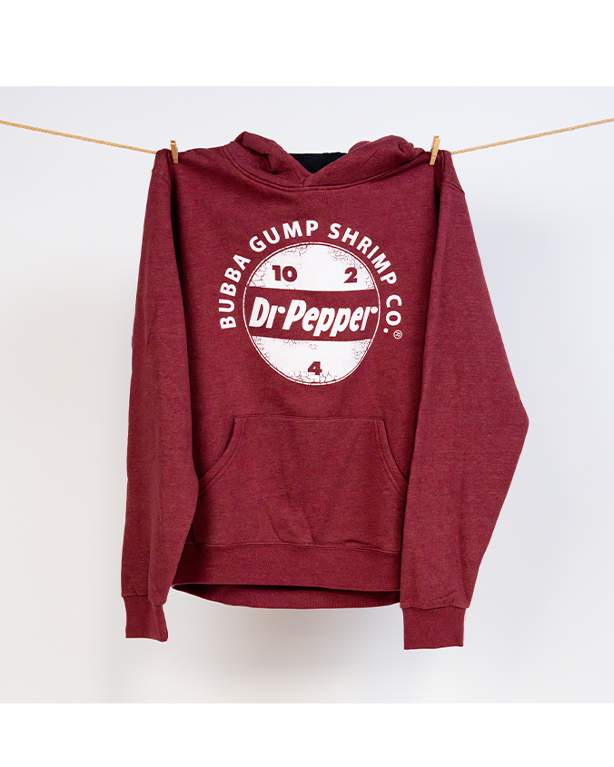 Dr Pepper Sweatshirt - Bubba Gump Collab Hoodie | Classic Dr Pepper  Merchandise – Landry's Inc.
