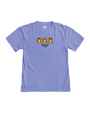 A light blue crewneck T-shirt with a graphic of three frogs with their hands on their heads, and the words "Rainforest Cafe" printed under it. The background is plain white.