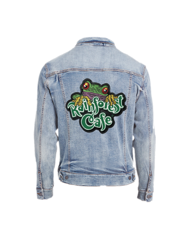 Rainforest Cafe | Cha Cha Patch | Adult Denim Jacket ~ FINAL SALE Rainforest Cafe | Cha Cha Patch | Adult Denim Jacket ~ FINAL SALE