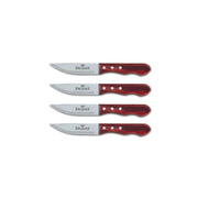 4 steak knives with King Ranch branding in front of white background.