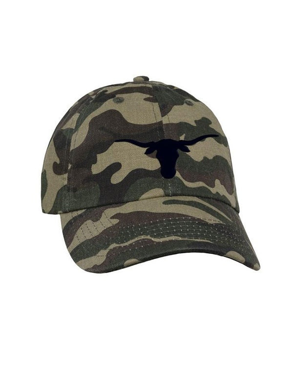 Saltgrass Texas Longhorn Cap, Saltgrass Camo Cap