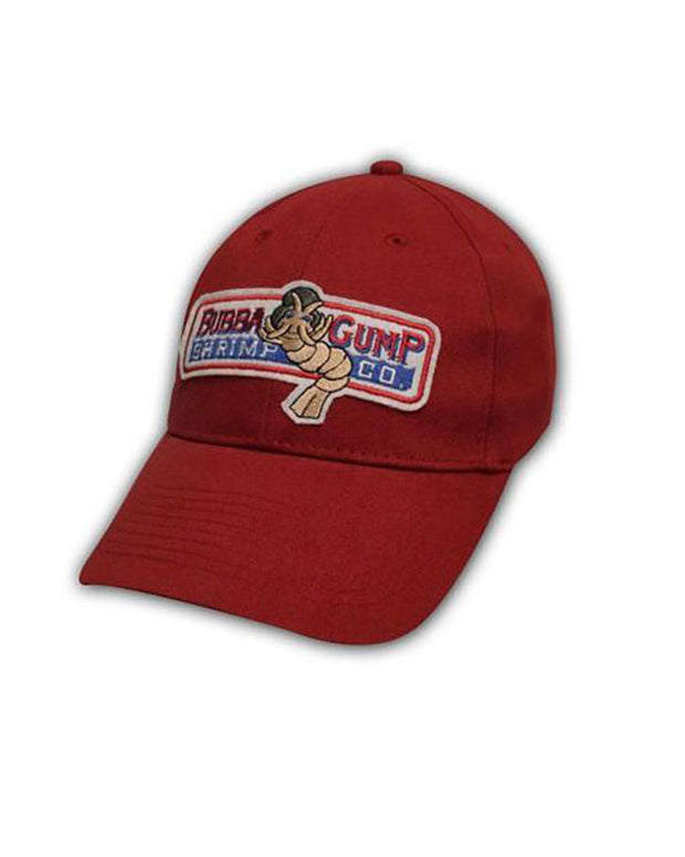 Bubba Gump Authentic Cap, Red hat with traditional Bubba Gump shrimp co. logo, Cap has adjustable, snap back closure