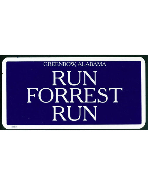 Bubba Gump | Run Forrest Run | License Plate – Landry's Inc.