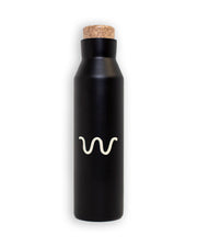 Back of Nilgai Water Bottle with King Ranch logo in white on back.