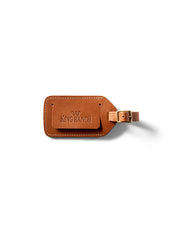 King Ranch Luggage Tag, Classic Logo, Leather material, color Rio Docil  
