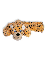 Maya the Jaguar plush blanket opened up in front of white background.