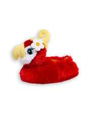 Side view of the Rainforest Cafe Rio the Parrot kids slippers.