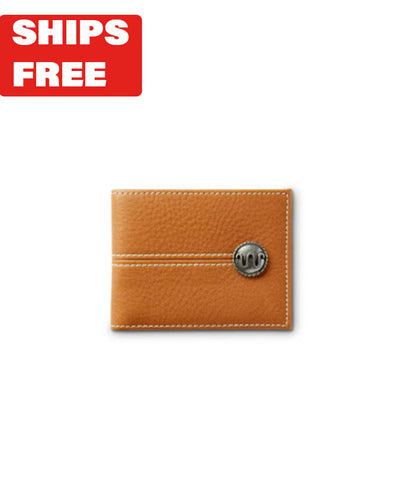 Buy TnW Men's Artificial Leather Designer Wallet with Flap Closure Tan at