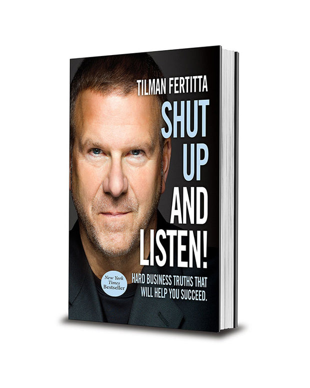 Shut up and listen book, Tilman Fertitta Book, book, Self help book, business growth  books