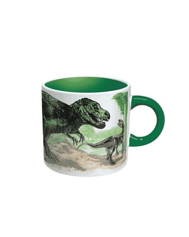 T-Rex Disappearing Dino Mug, T-Rex Coffee Mug, T-rex mug showing dinasours