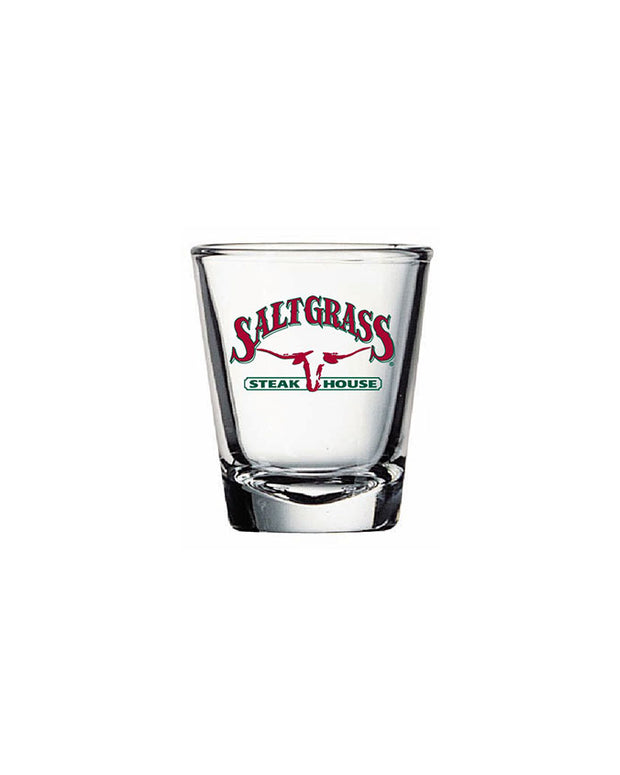 Saltgrass traditional logo shot glass, Shot Glass, Saltgrass Shot Glass